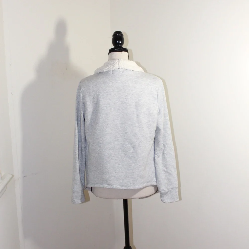 Gap Kids, sherpa lined cardigan waterfall sweater sweatshirt